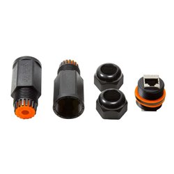 Cat.6A waterproof shielded coupler